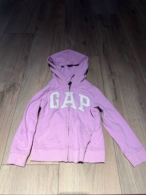 GAP Kids Light Pink Hooded Zip-Up Sweatshirt
